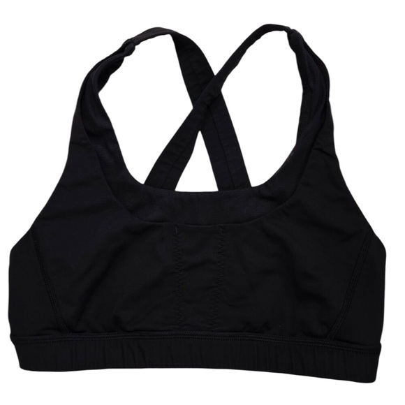 Lululemon Cross Back Thick Straps Sports Bra Women’s 8 Black - Picture 1 of 8